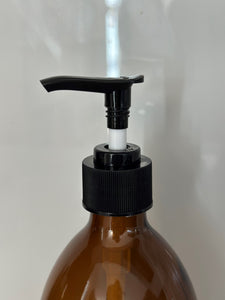 Amber 500ml Pump Bottle 2 Pack