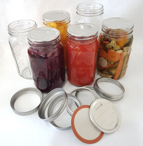 Preserving Jars 1 Litre - Dome and Band Lid Single