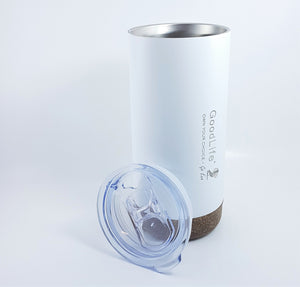 Stainless Steel 500ml Double Wall Cup - Black or White