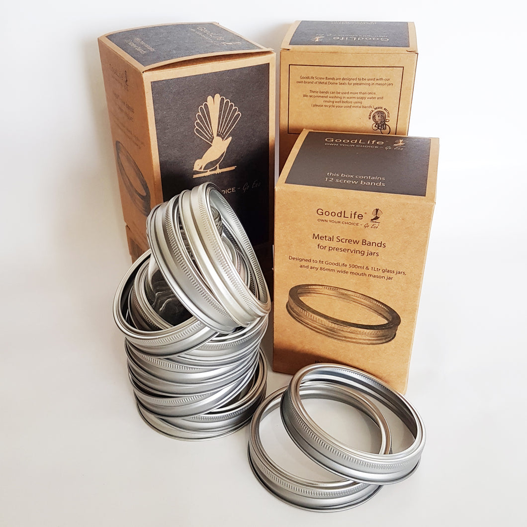 Metal Screw Bands 12 Pack