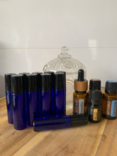 Load image into Gallery viewer, 10ml Blue Roller Bottles