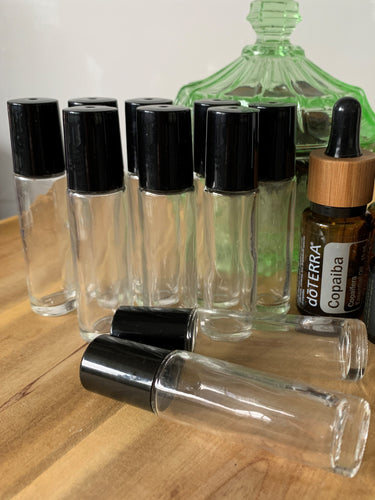 10ml Clear Roller Bottles