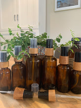 Load image into Gallery viewer, Amber Bamboo Pump Bottles 3 Pack