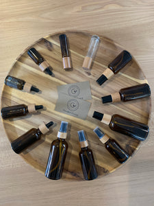 Amber Bamboo Pump Bottles 3 Pack