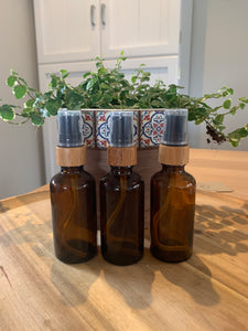 Amber Bamboo Pump Bottles 3 Pack