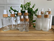 Load image into Gallery viewer, Clear Bamboo Mist Bottles 2 Pack