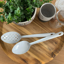 Load image into Gallery viewer, Enamel Perforated Spoon