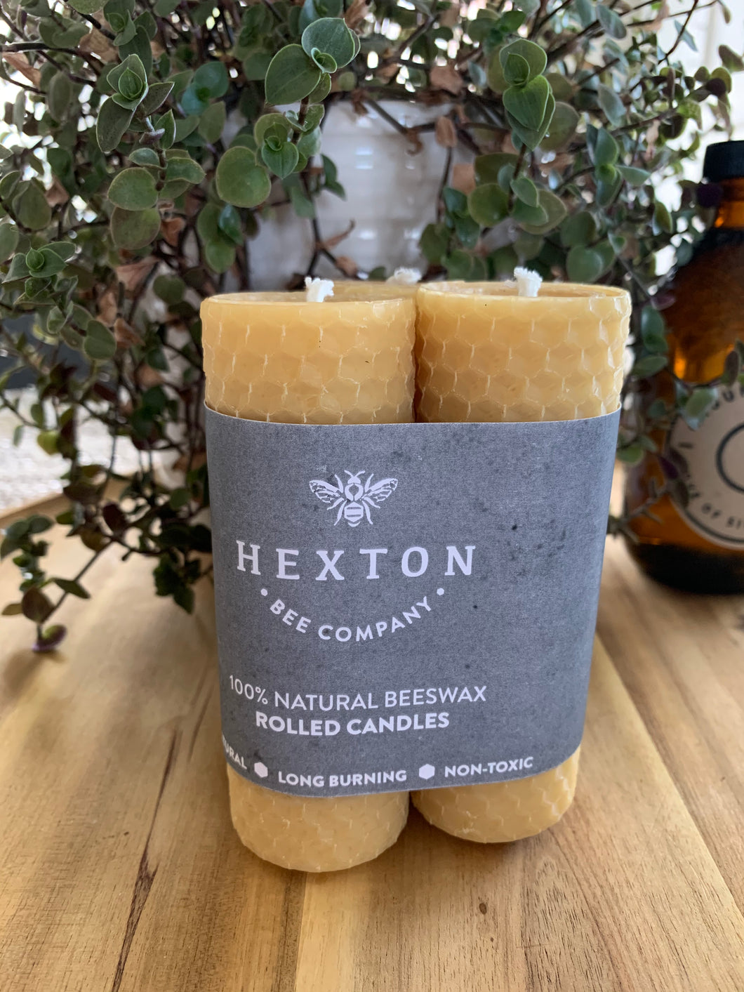 Beeswax Rolled Candles Set of 3 (35 x 105mm)