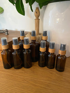 Amber Bamboo Mist Bottles 3 Pack