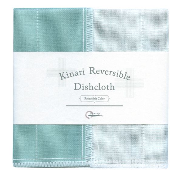 Nawrap Kinari Dishcloth - White and Turquoise