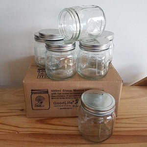 Preserving Jars 500ml - Single Metal Screw Lid