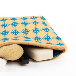 Mustard Cotton Handcrafted Pouch Medium
