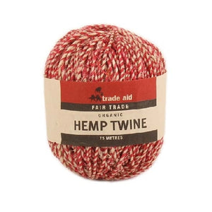 Natural and Red Twine