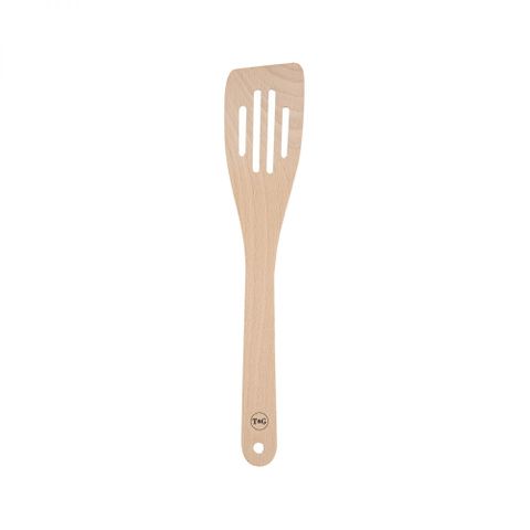 Slotted Wooden Beech Spatula 30cm